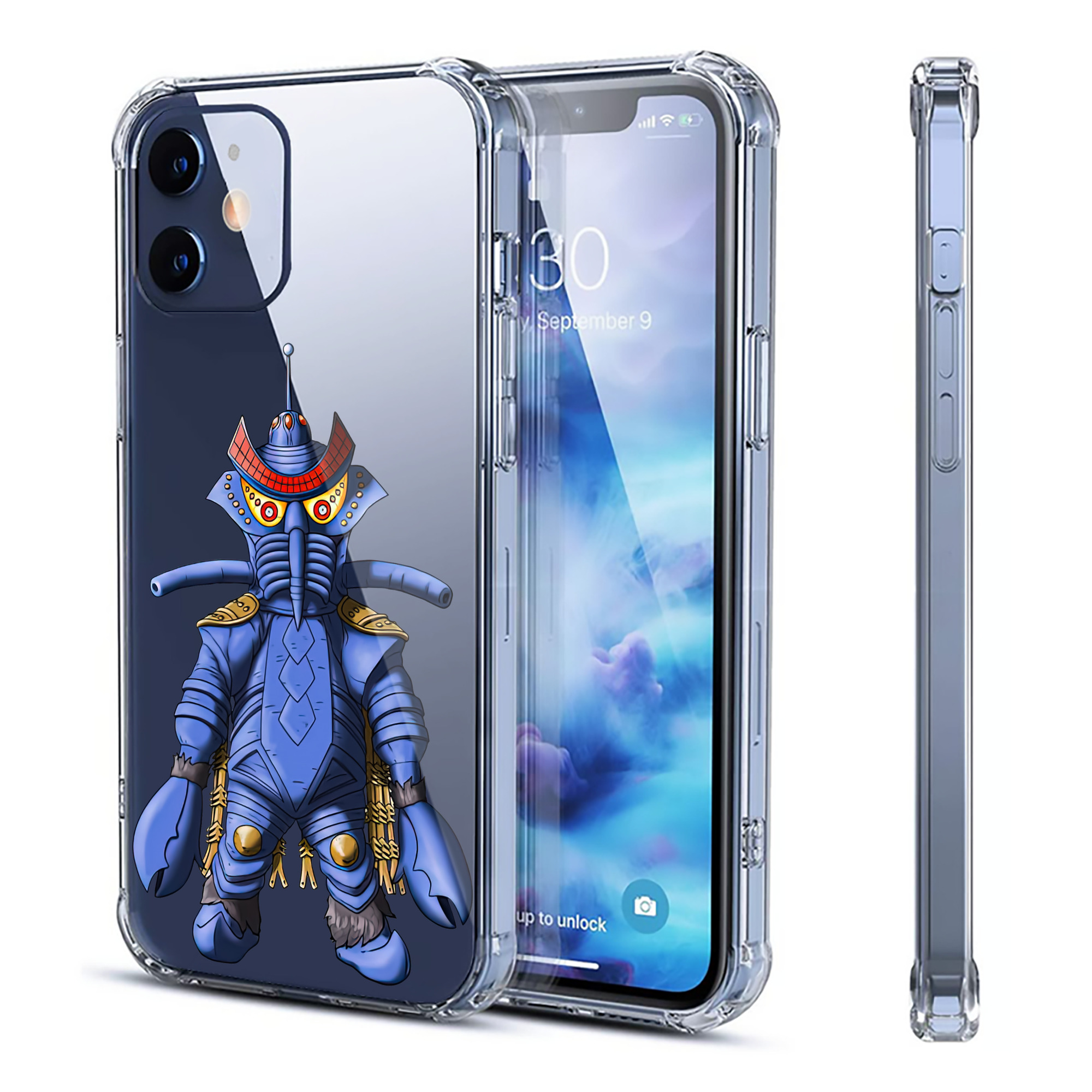 （画像用） ウルトラマン Ultraman 【iPhone 12シリーズ対応】透明スマホケース（クリアソフトケース）